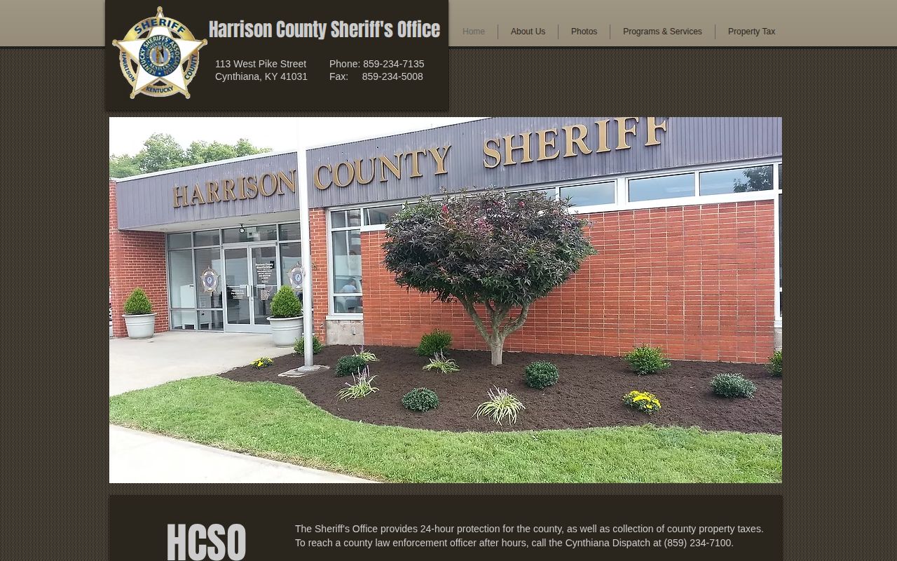 Harrison County Sheriff official website without a daily arrest feed